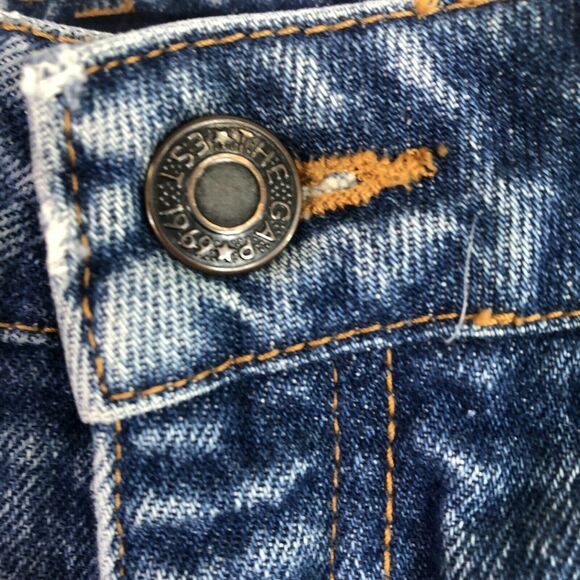 Gap straight leg ankle length jeans size 7/8 high rise blue 100% cotton - Picture 4 of 5